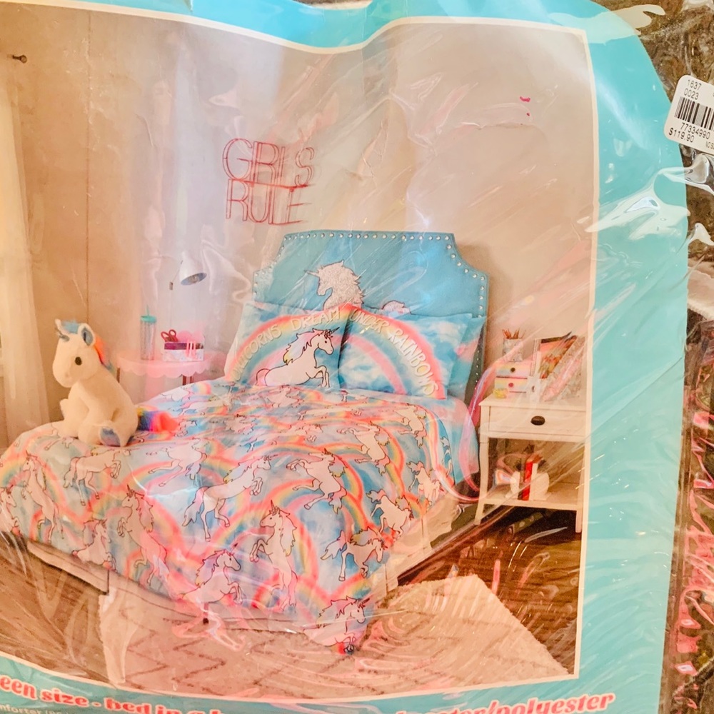 Justice Unicorn Bedding Set
